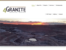 Tablet Screenshot of 4graniteinc.com